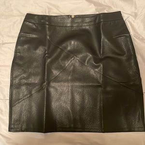 Faux Leather Skirt